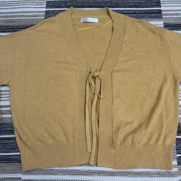 Free People FP‎ Beach Solar Sweater Pants Set Women's 2 Piece Knit Gold Heather - Picture 3 of 16